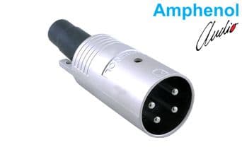 Connector Metal Plug Str Cord 4 Pin