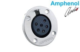 Connecotor Metal Panel Mount 6 Skt