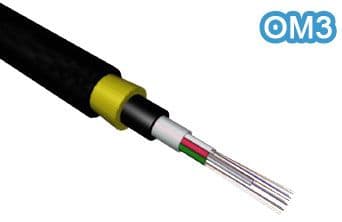 24 Core 50/125 Multi Mode Tek Tüplü Çelik Zırhlı OM3 Fiber Optik Kablo