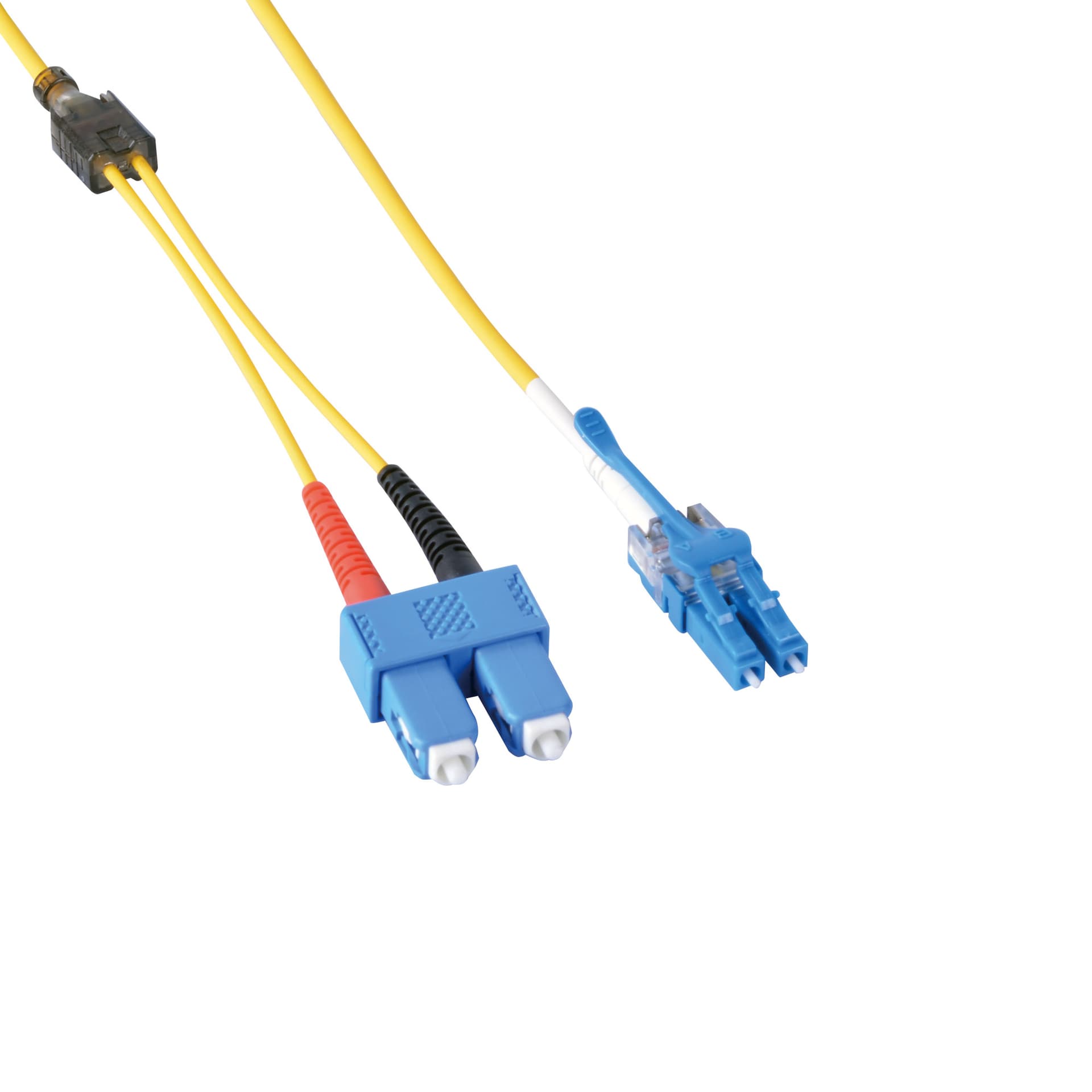  FO LSZH LED-EYE Uniboot Bağlantı Kablosu LC-SC SM 9/125 Duplex 50M (3,0 mm)