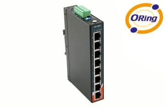 Industrial 8-port slim type unmanaged Gigabit Ethernet switch with 8x10/100/1000Base-T(X)