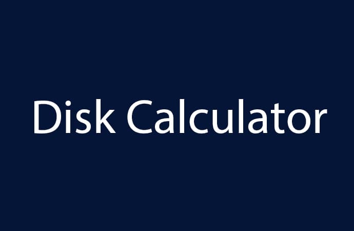 Disk Calculator Windows