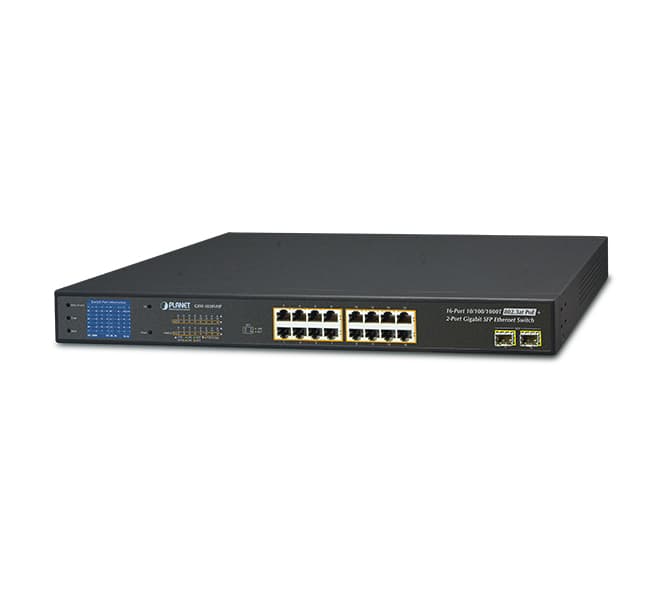 16-Port 10/100/1000T 802.3at PoE + 2-Port 1000X SFP Gigabit Ethernet Switch 3
