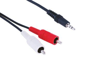 2 RCA - 3.5MM Stereo Kablo 5 M