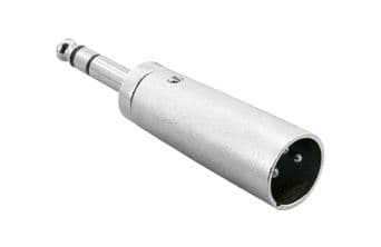 3 Pin XLR Male to 6.3mm Stereo Male 1