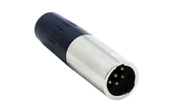 6 Pin Mini XLR Erkek Konnektör	