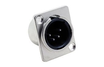 4 Pin XLR Male Chasis Connector Nx Type