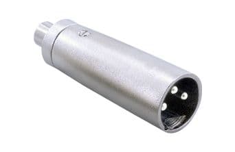 3 Pin XLR Female to RCA Female Connector 2