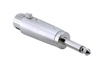 3 Pin XLR Female to 6.3mm Mono Male Connector 2