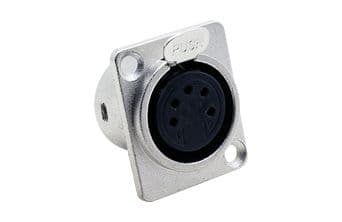 5 Pin XLR Dişi Şase Konnektör Nx Tip