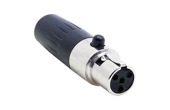 XLR 4 Pin Mini  Dişi Konnektör