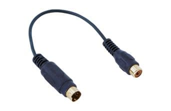 SVHS 4 Pin Erkek - RCA Dişi Kablo