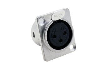 3 Pin XLR Dişi Şase Konnektör Nx Tip