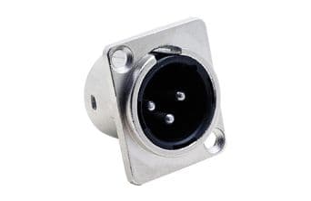 3 Pin XLR Erkek Şase Konnektör Nx Tip