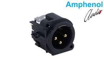 3 Pin XLR PCB Horizontal Type Connector - Gold