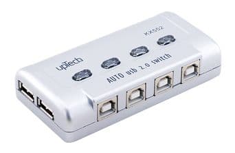 USB Printer Switch 4 PC - 2 USB Printer - Automatic