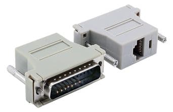 8P/8C Female - 25 Pin Male D-Sub Adapter