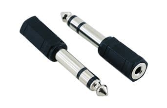 6.3mm Stereo Male to 3.5mm Stereo Female Adapter	