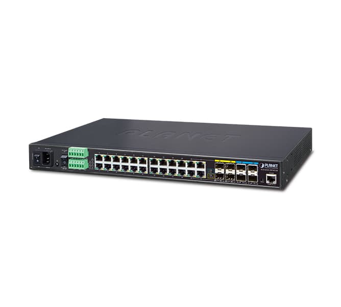 Industrial L3 20-Port 10/100/1000T + 4-Port Gigabit TP/SFP + 4-Port 10G SFP+ Managed Ethernet Switch