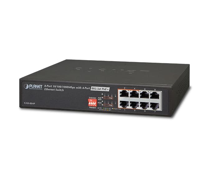 8-Port 10/100/1000Mbps with 4-Port PoE Ethernet Switch 