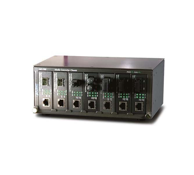 7-Slot Media Converter Chassis 