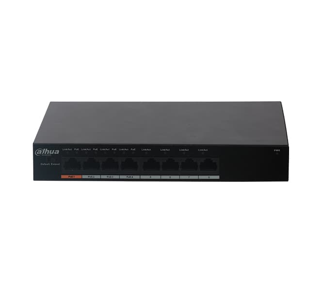 8-Port Fast Ethernet PoE Switch with 4-Port PoE