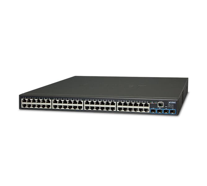 48-port 10/100/1000T + 4-port 10G SFP+ Web Smart Switch 