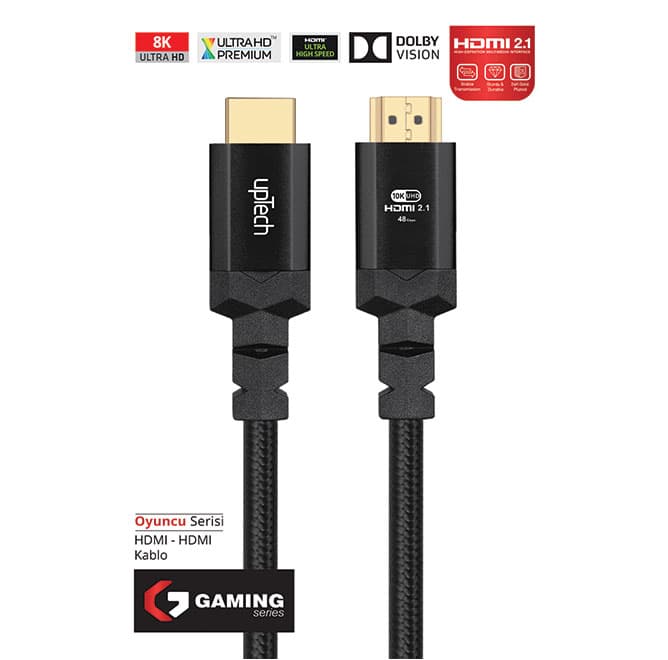 HDMI 2.1v 8K  Ultra HD  8K 60Hz - 4K 120Hz Premium Gaming HDMI Kablo 2