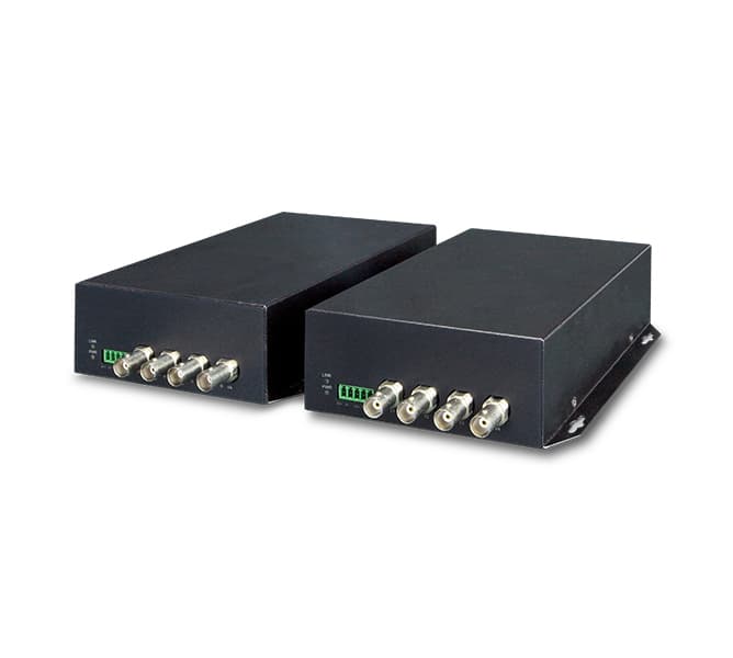 4-Channel Video over Fiber Bundled Kit 