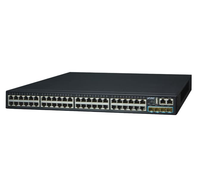Layer 3 48-Port 10/100/1000T + 4-Port 10G SFP+ Stackable Managed Switch