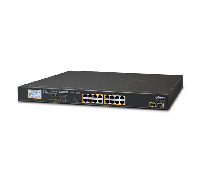 16-Port 10/100/1000T 802.3at PoE + 2-Port 1000X SFP Gigabit Ethernet Switch 4