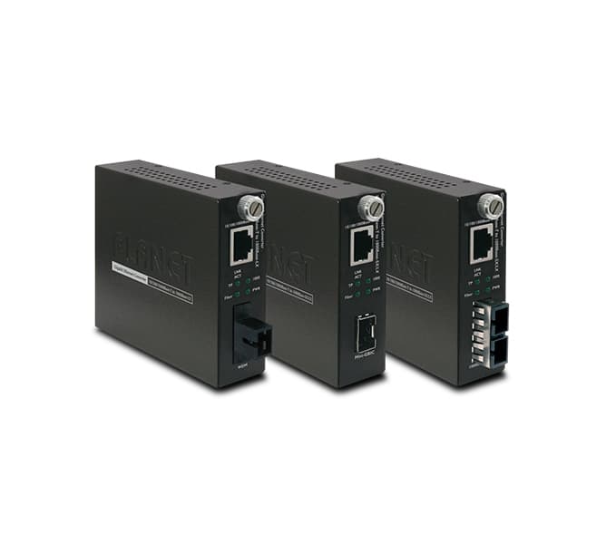 10/100/1000BASE-T to 1000BASE-SX/LX Smart Media Converter 