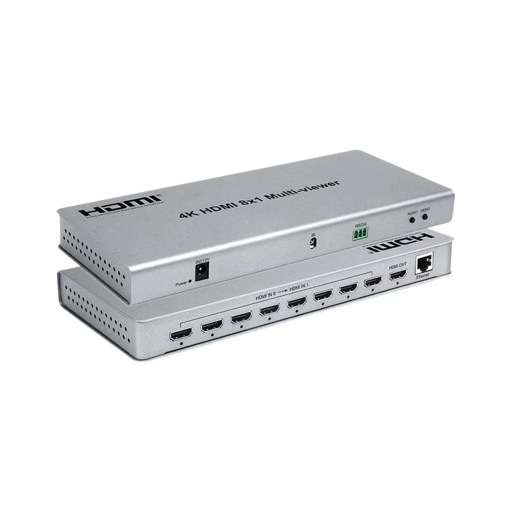8x1 HDMI 2.0v Switch Quad Multiviewer 4K 60Hz