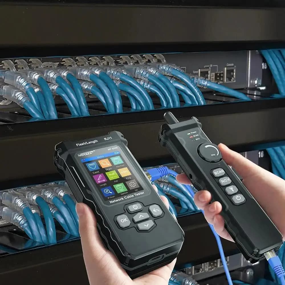 LCD Digital Network Cable Tester Rechargeable Network Line O4G8 5