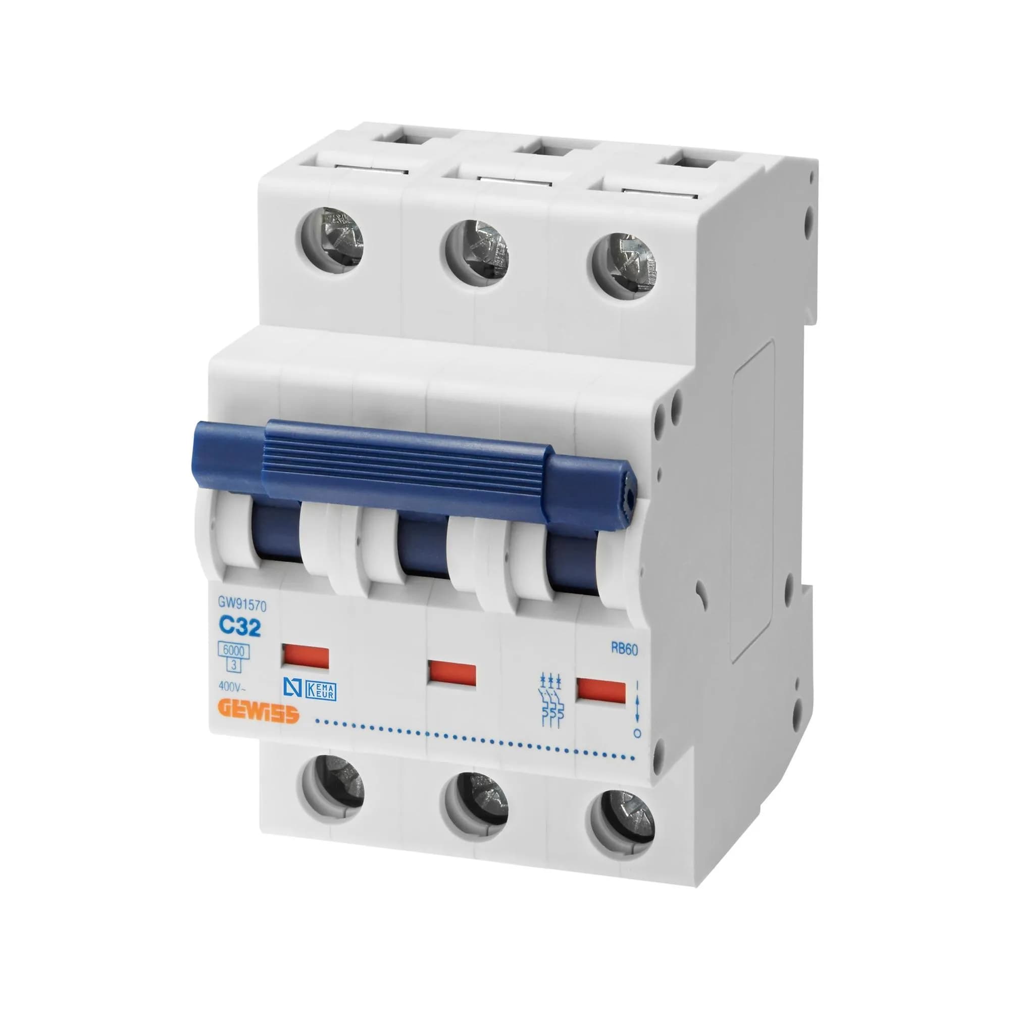 RB60 MCB 3P C63 6KA 3M Otomatik Sigorta