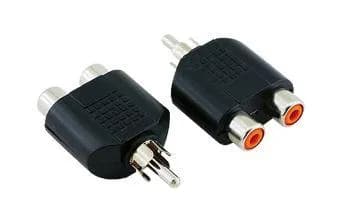 2 RCA Dişi - 1 RCA Erkek Adaptör