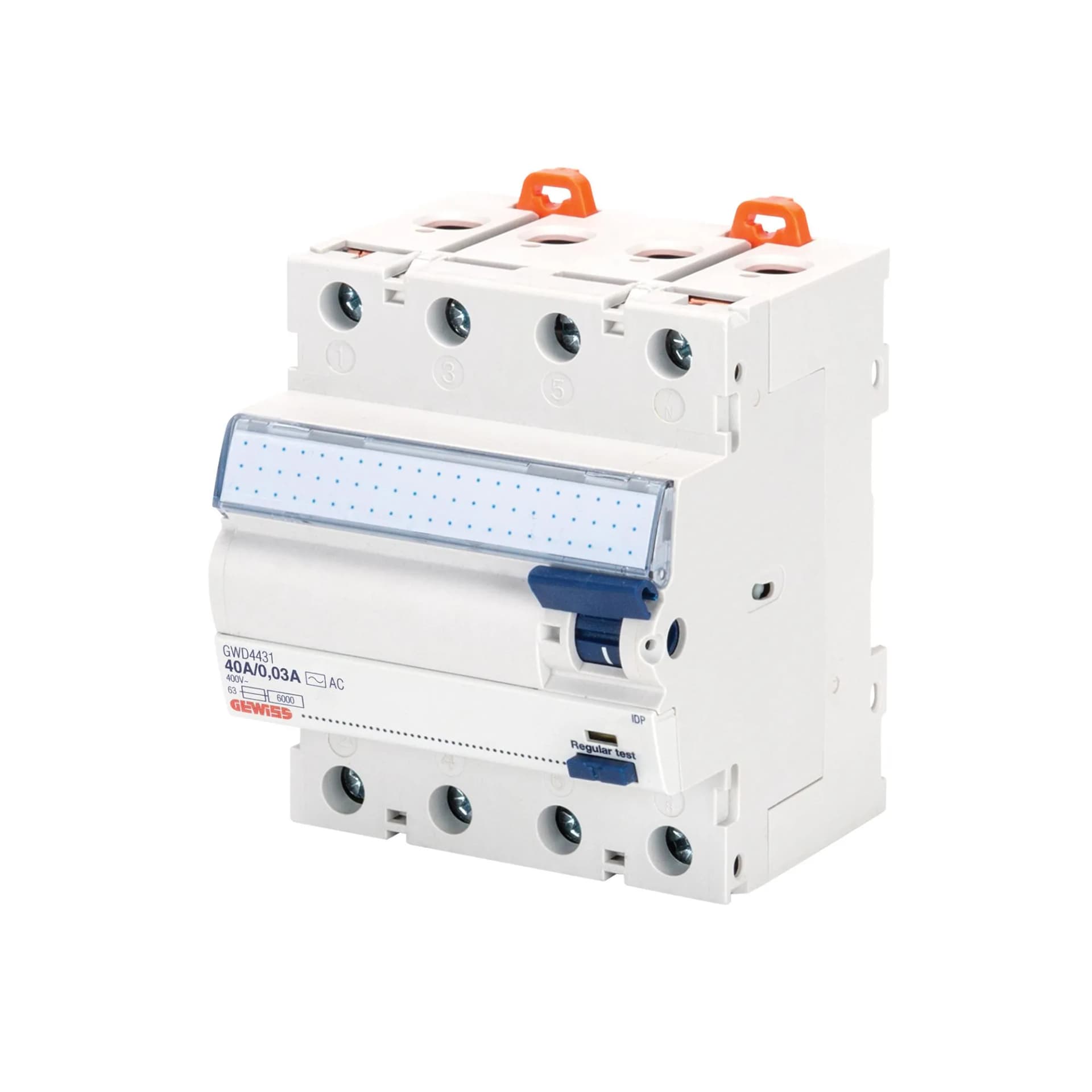 RCCB 4P 40A AC Type 300mA 4M NAT-T Three-Phase Residual Current Circuit Breaker