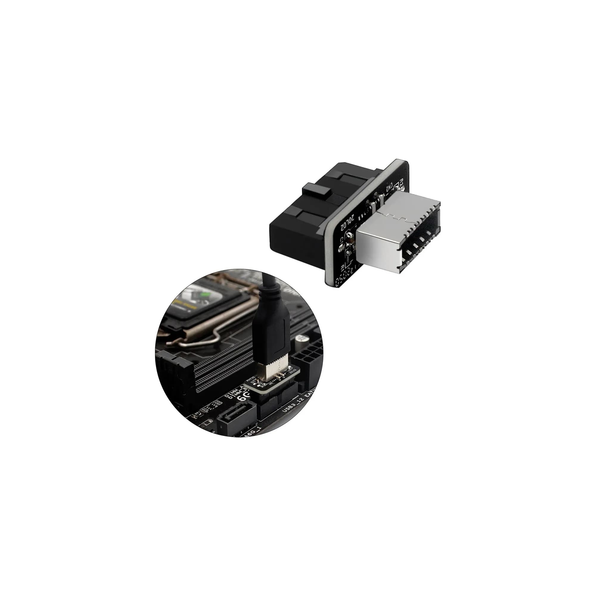 USB 3.0v to Type-C 3.2 Gen2 20 Pin Header Anakart için E Adaptörü 3