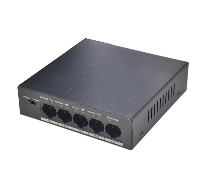 4 Portlu PoE Switch (Yönetilemeyen)