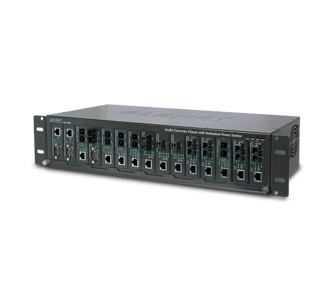 15-Slot Media Converter Chassis (DC Power) 