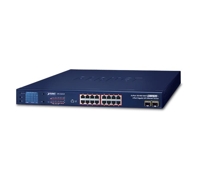 16-Port 10/100/1000T 802.3at PoE + 2-Port 1000X SFP Gigabit Ethernet Switch 2