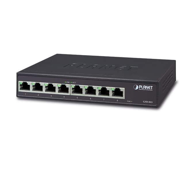 8-Port 10/100/1000BASE-T Gigabit Ethernet Switch 