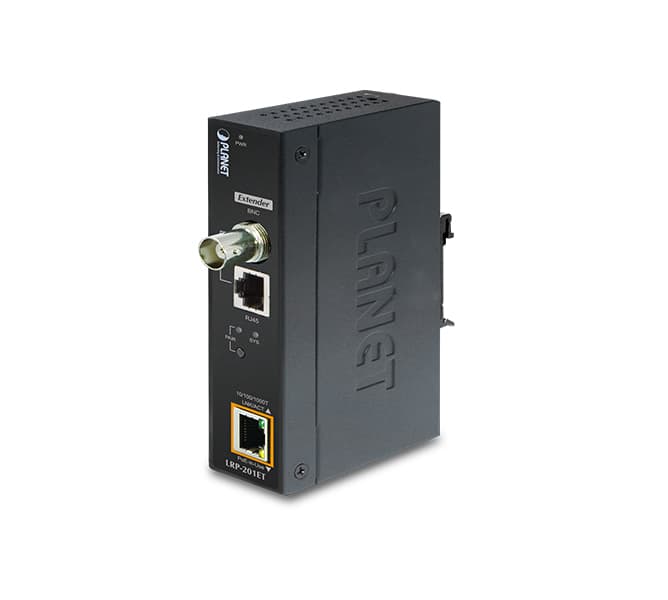 Industrial 1-Port 10/100/1000T Ultra PoE + 1-Port Coax/UTP Long Reach PoE Extender (-20~70 degrees C) 