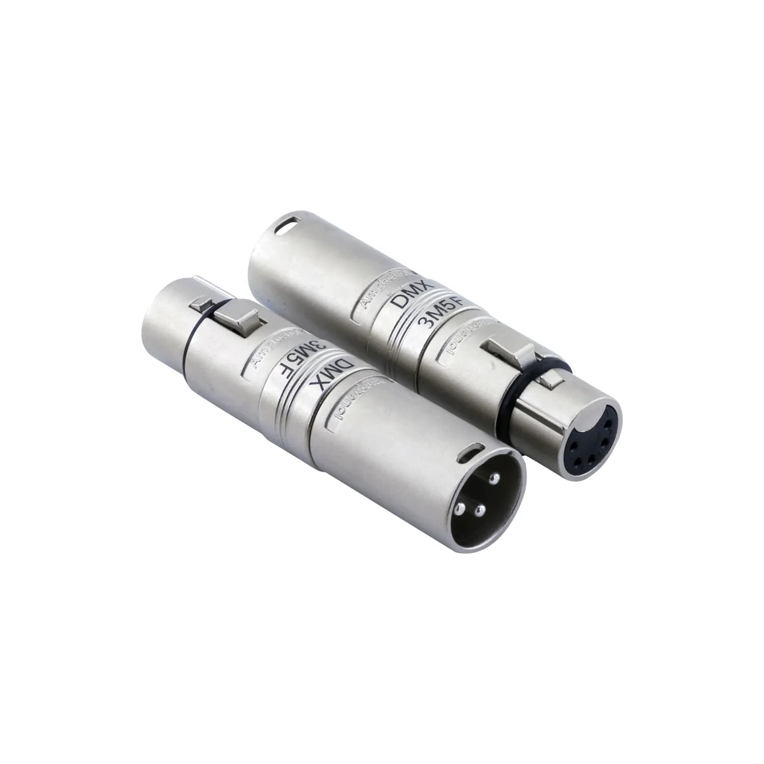 3-Pin XLR Male to 5-Pin XLR Female Inline Connector