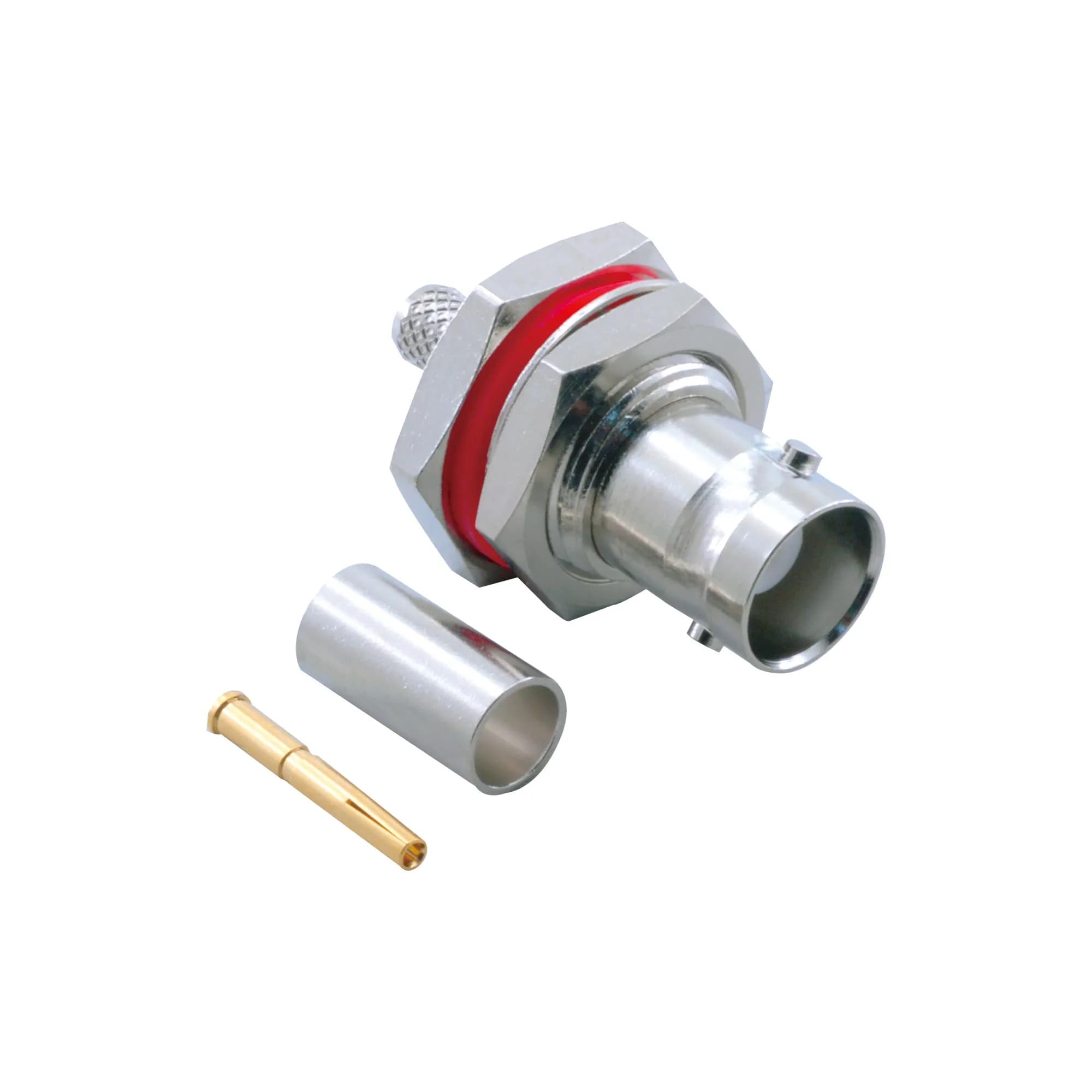 BNC Female Chassis Crimp Connector – RG58