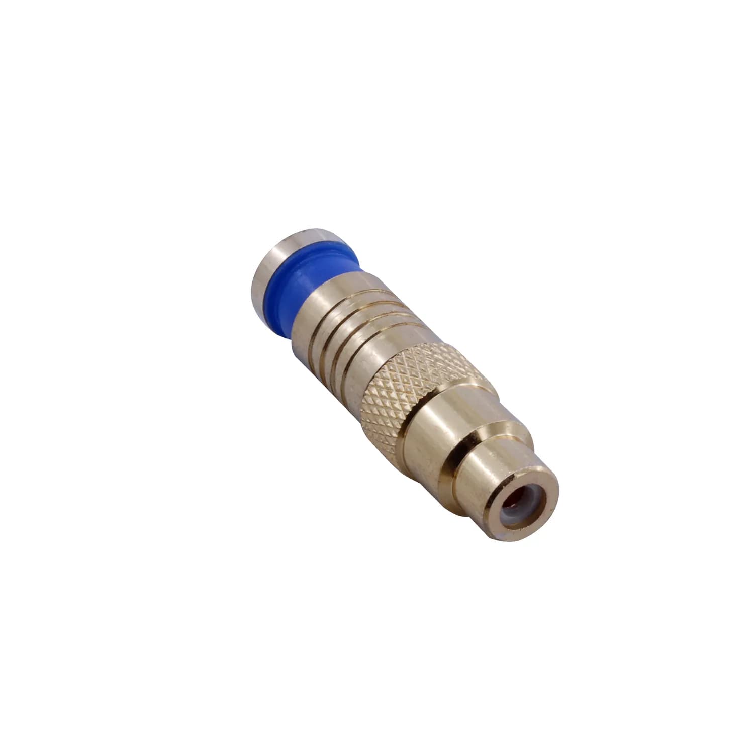 RCA Dişi RG6 Compression Konnektör - Gold Plated