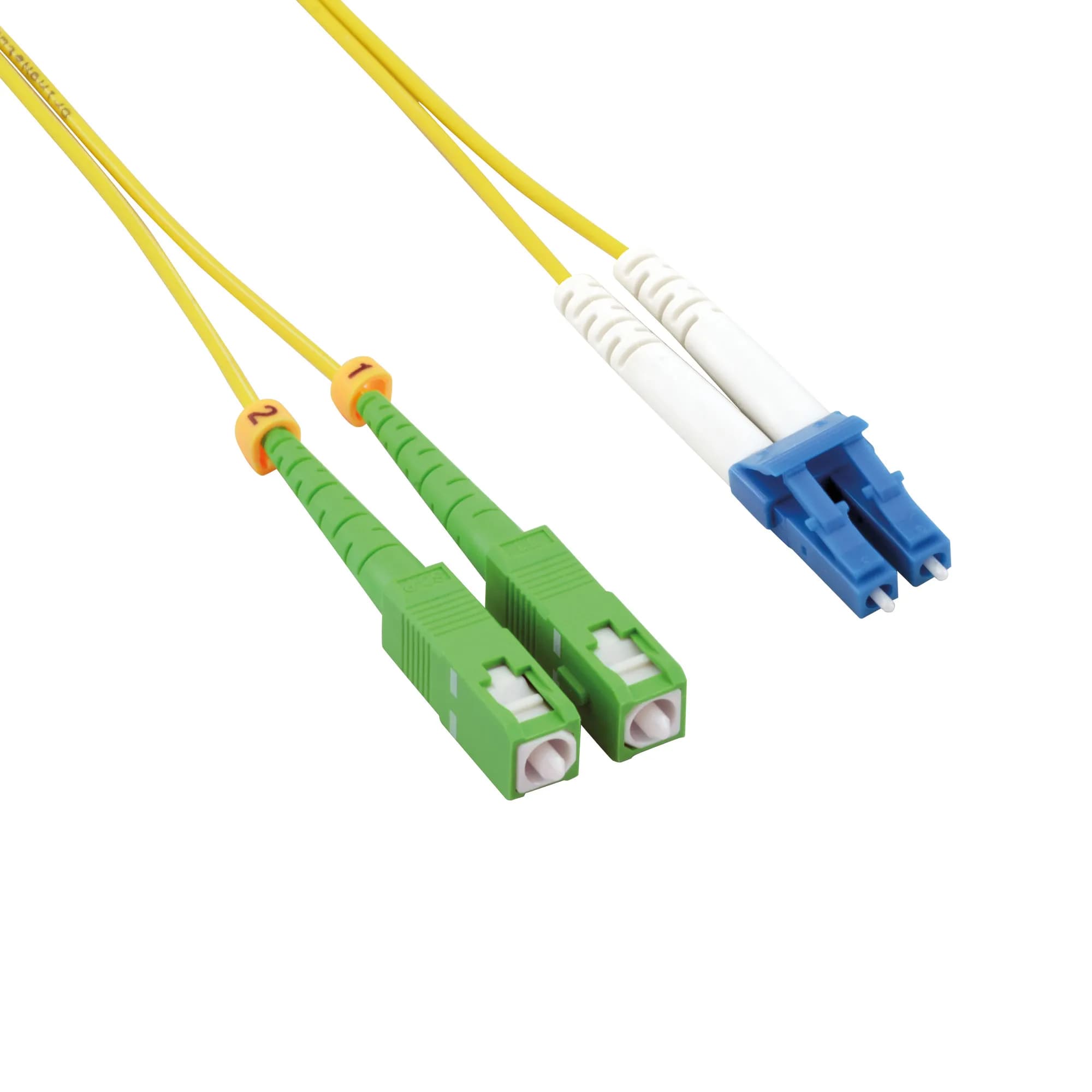 FO LSZH Patch Cord SC/APC-LC SM 9/125 Duplex 10m. (2.0mm)