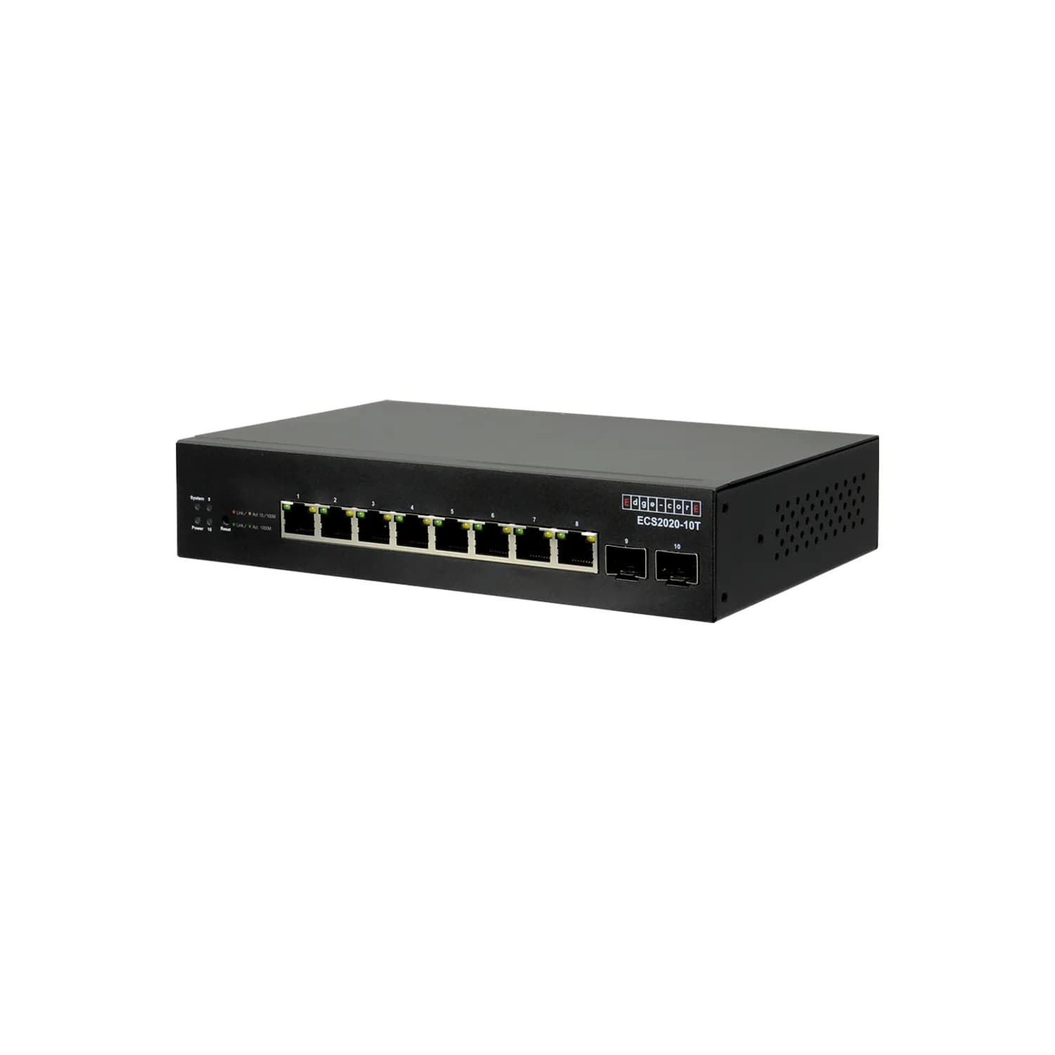 8 ports 10/100/1000Base-T + 2G SFP uplink ports