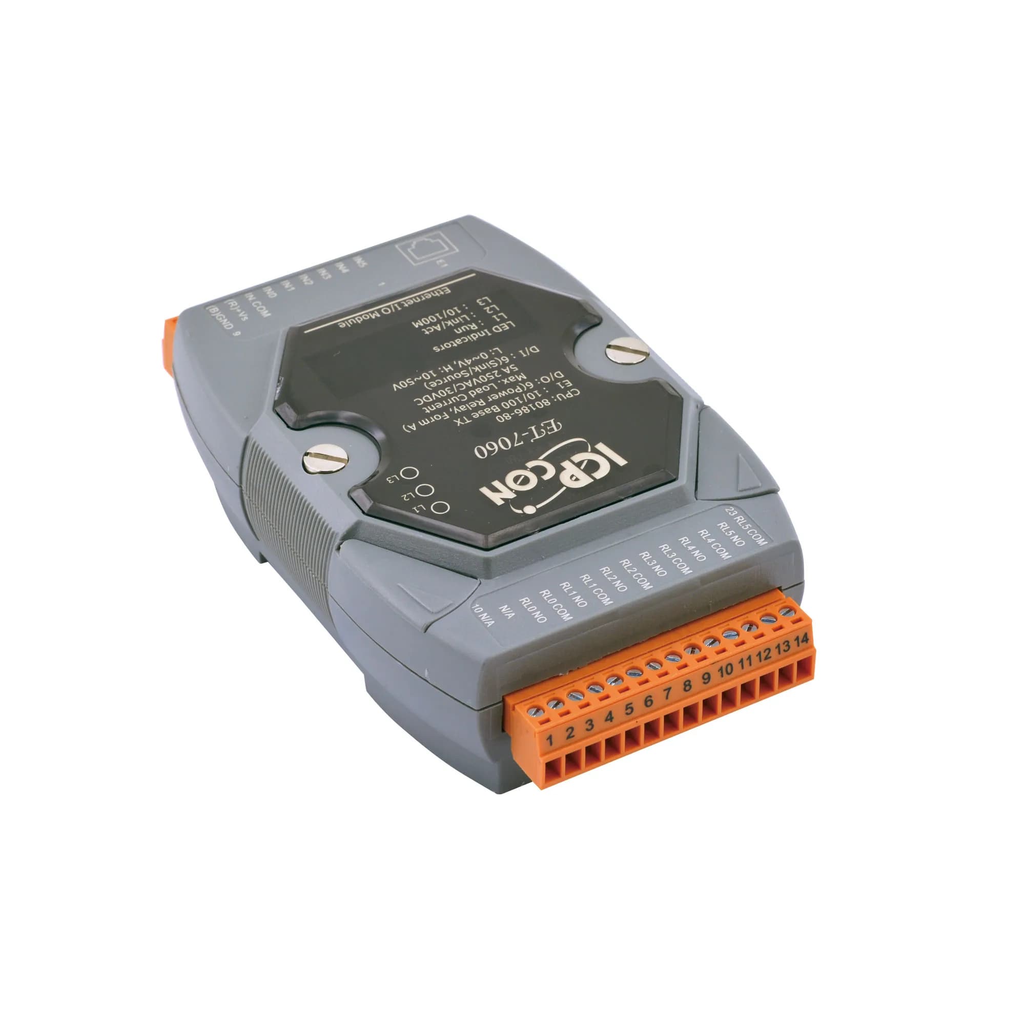 Ethernet I/O Module with 6-ch Relay, 6-ch DI 2