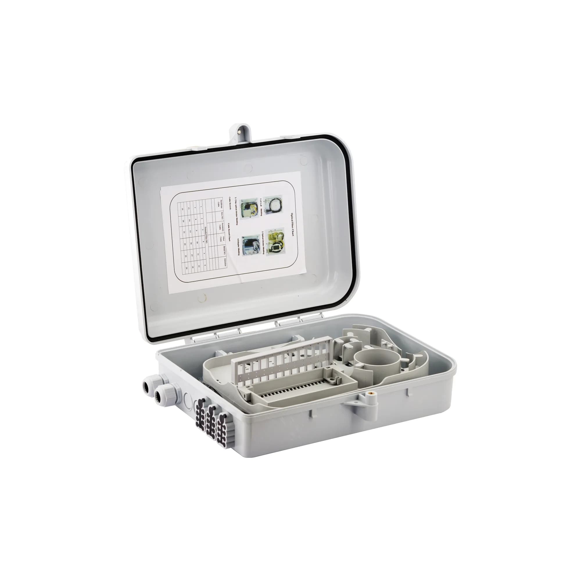 24 Port Fiber Terminal Box - Flame Resistance